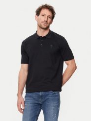 KARL LAGERFELD Polo 745028 542232 Granatowy Regular Fit. Niebieskie koszulki polo męskie KARL LAGERFELD, m, bez wzorów, z bawełny, bez kołnierzyka, bez ramiączek. Za 649.99 zł.