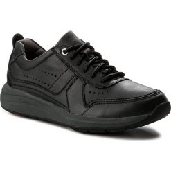 Półbuty CLARKS - Un Coast Form 261332517 Black Leather. Czarne codzienne półbuty męskie Clarks, z materiału, eleganckie. W wyprzedaży za 319.00 zł.