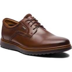 Półbuty CLARKS - Un Geo LaceGtx GORE-TEX 261380417 Brown Leather. Brązowe eleganckie półbuty męskie Clarks, z gore-texu, eleganckie. W wyprzedaży za 409.00 zł.