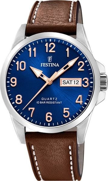 Zegarek Festina Zegarek męski Festina F20358-B brązowy. Brązowe zegarki męskie Festina. Za 381.00 zł.