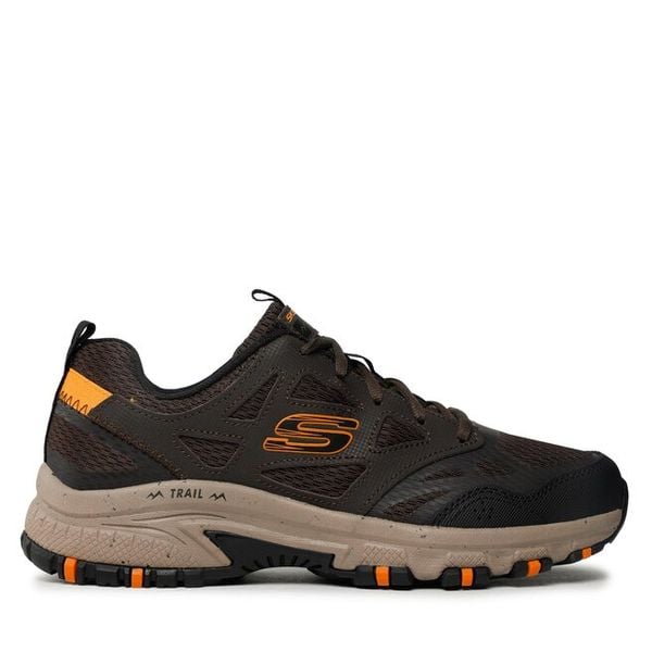 Trekkingi Skechers. Brązowe buty trekkingowe męskie Skechers, bez wzorów, bez zapięcia, trekkingowe. Za 299.99 zł.