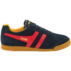 Sneakersy Gola Harrier. Czerwone buty sportowe na co dzień męskie Gola, m, bez wzorów, retro, bez ramiączek, bez kaptura. Za 422.00 zł.