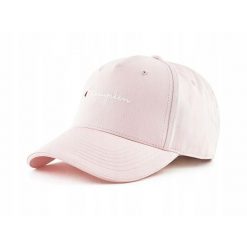Czapka z daszkiem na co dzień unisex CHAMPION bawełna. Czerwone czapki męskie CHAMPION, bez wzorów, z bawełny, sportowe. Za 84.34 zł.