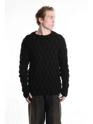 La Haine Inside Us Sweter | 3M M1156 | Mężczyzna | Czarny. Czarne swetry męskie La Haine Inside Us, bez wzorów, z dzianiny, bez kołnierzyka, bez ramiączek. W wyprzedaży za 579.00 zł.