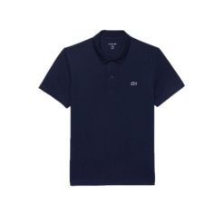 Lacoste Dh3201 Polo Shirt. Niebieskie koszulki polo męskie Lacoste, bez wzorów, sportowe, bez kołnierzyka, bez ramiączek. W wyprzedaży za 298.10 zł.