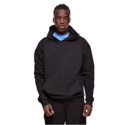 Bluza z kapturem Urban Classics Hood Embroidery. Czarne bluzy z kapturem męskie Urban Classics, m, bez wzorów, z kapturem. Za 275.00 zł.