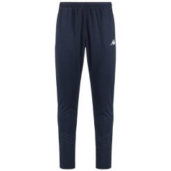 Spodnie dresowe Kappa Dalci. Niebieskie spodnie dresowe męskie Kappa, bez wzorów, z dresówki. Za 185.00 zł.