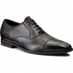 Półbuty GEOX - U New Life E U74P4E 00043 C9999 Black. Czarne eleganckie półbuty męskie Geox, z materiału, eleganckie. W wyprzedaży za 399.00 zł.