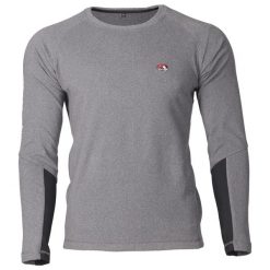 Bluza Taimen Sharga - Szara. Szare bluzy nierozpinane męskie TAIMEN, bez wzorów, sportowe, bez ramiączek, bez kaptura. Za 149.00 zł.