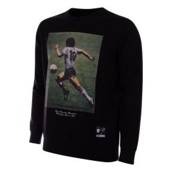 Bluza dla dorosłych Maradona x COPA Mistrzostwa Świata 1986 - Czarny. Czarne bluzy nierozpinane męskie COPA FOOTBALL, m, bez wzorów, bez ramiączek, bez kaptura. Za 340.31 zł.