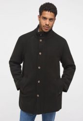 MUSTANG DAVID WINTER COAT MĘSKI PŁASZCZ CIEPŁY ELEGANCKI BLACK 1014179 4142. Czarne płaszcze męskie Mustang, m, bez wzorów, eleganckie, bez kaptura. Za 529.99 zł.