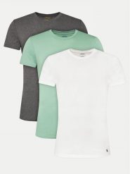 Polo Ralph Lauren Komplet 3 t-shirtów 714830304033 Kolorowy Slim Fit. Koszulki polo męskie Polo Ralph Lauren, m, bez wzorów, z bawełny, bez kołnierzyka, bez ramiączek. Za 189.99 zł.