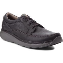 Półbuty CLARKS - Charton Vibe 261149937 Black Leather. Czarne codzienne półbuty męskie Clarks, z materiału, eleganckie. W wyprzedaży za 259.00 zł.
