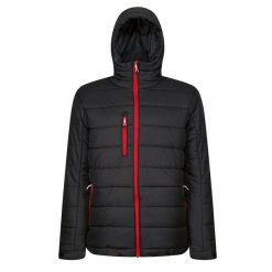 Męska Kurtka Termiczna Navigate Z Kapturem. Czarne kurtki męskie Regatta, m, bez wzorów, sportowe, bez ramiączek, z kapturem. Za 263.99 zł.