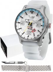 Zegarek męski Vostok Europe NH34-595A773 biały. Białe zegarki męskie Vostok Europe. Za 3,615.83 zł.