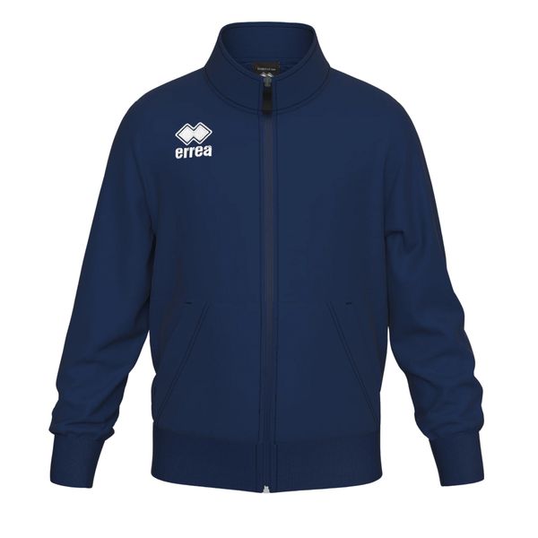 Kurtka dresowa Francja David 2025/26. Niebieskie kurtki męskie ERREA, bez wzorów, z dresówki, sportowe, bez ramiączek, bez kaptura. Za 324.00 zł.