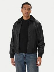 Calvin Klein Jeans Kurtka z imitacji skóry LV04RE403G Czarny Regular Fit. Czarne kurtki męskie Calvin Klein Jeans, m, bez wzorów, z jeansu, bez ramiączek, bez kaptura. Za 949.99 zł.