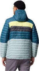 Kurtka męska Columbia Powder Pass Hooded Jacket 2134131461 Niebieskie L. Niebieskie kurtki męskie Columbia, l, bez wzorów, bez ramiączek, bez kaptura. Za 373.39 zł.