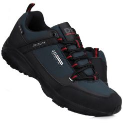 Buty męskie trekkingowe DK PREDATOR. Czarne buty trekkingowe męskie DK, bez wzorów, bez zapięcia. Za 169.00 zł.