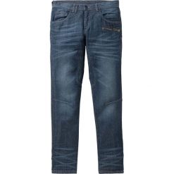 Dżinsy Regular Fit Tapered bonprix ciemnoniebieski "used". Jeansy męskie marki bonprix. Za 59.99 zł.