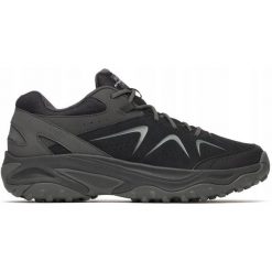 Buty hikingowe dla mężczyzn Merrell Yokota 3. Czarne buty zimowe męskie Merrell, bez wzorów, sportowe, bez obcasa, bez zapięcia. Za 359.99 zł.