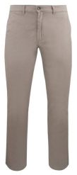 Męskie, Bawełniane Spodnie Typu Chinos - Victorio - Beżowe. Brązowe eleganckie spodnie męskie Victorio, bez wzorów, z bawełny. Za 269.00 zł.