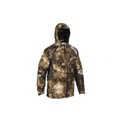 Kurtka myśliwska Actikam 500 Imper camo FURTIV. Brązowe kurtki męskie SOLOGNAC, z tkaniny. Za 499.99 zł.