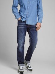 Jack & Jones Jeansy Clark 12177444 Granatowy Regular Fit. Niebieskie jeansy męskie Jack & Jones, bez wzorów, z bawełny. Za 329.99 zł.