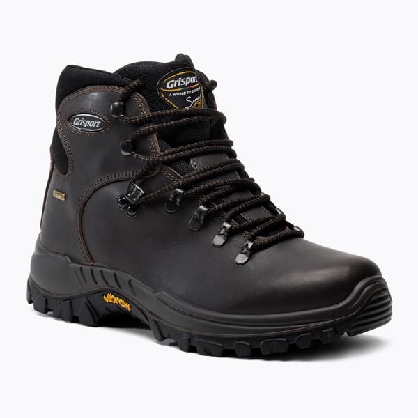 Buty trekkingowe męskie Grisport 10303D69G. Brązowe buty trekkingowe męskie Grisport, bez wzorów, sportowe, bez obcasa, bez zapięcia. Za 449.99 zł.