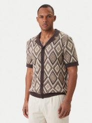 JOOP! Jeans Koszula Diamor 30101667 Brązowy Regular Fit. Brązowe koszule męskie JOOP! Jeans, m, bez wzorów, z bawełny, bez kołnierzyka, bez ramiączek. Za 569.99 zł.