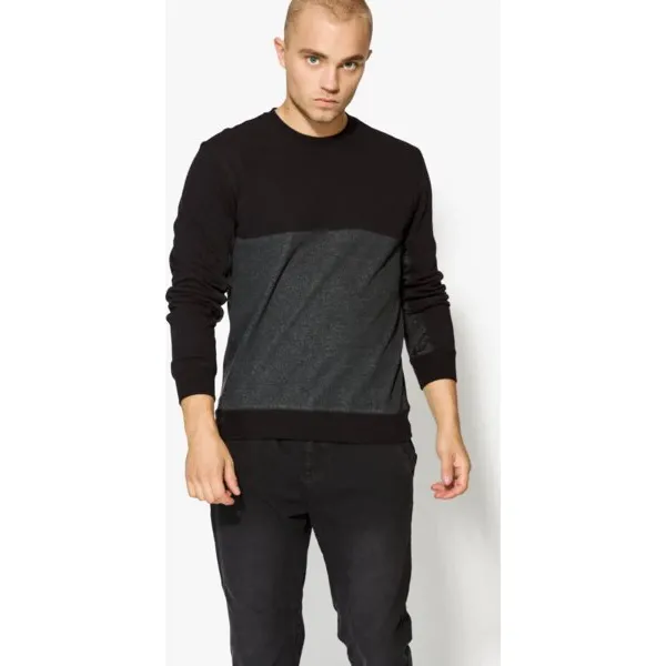 Confront Bluza Arnica , czarny, rozmiar XXL. Czarne bluzy nierozpinane męskie Confront, m, bez wzorów, z bawełny, klasyczne, bez ramiączek, bez kaptura. W wyprzedaży za 39.99 zł.