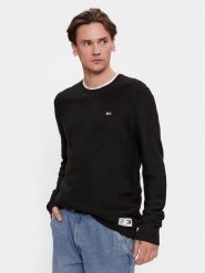 Tommy Jeans Sweter DM0DM15060 Czarny Regular Fit. Czarne kardigany męskie Tommy Jeans, l, bez wzorów, z jeansu, bez ramiączek. Za 299.99 zł.