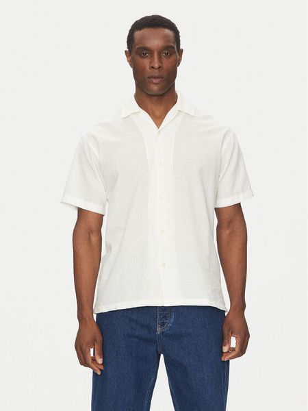 Jack & Jones Koszula Breeze Resort 12268967 Biały Relaxed Fit. Białe koszule męskie Jack & Jones, m, bez wzorów, z bawełny, bez kołnierzyka, bez ramiączek. Za 69.99 zł.