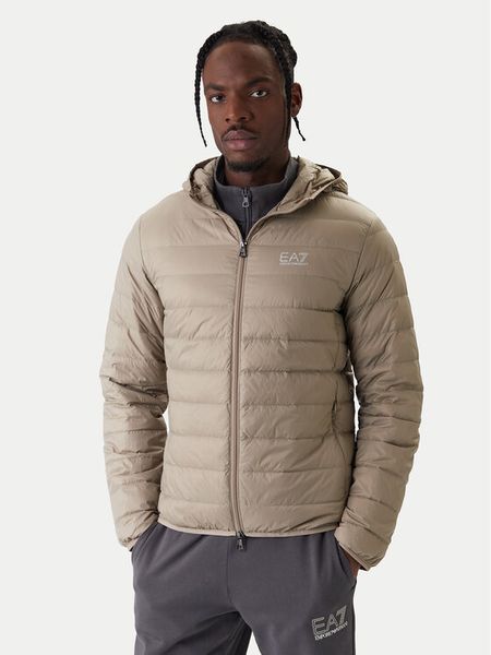 EA7 Emporio Armani Kurtka puchowa 8NPB24 PNGPZ U6167 Beżowy Regular Fit. Brązowe kurtki męskie EA7 Emporio Armani, m, bez wzorów, z puchu, bez ramiączek, bez kaptura. Za 839.99 zł.