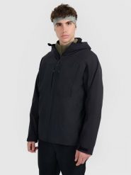 4F Kurtka trekkingowa membrana 10000 męska - czarna 3XL. Czarne kurtki męskie 4f, m, bez wzorów, bez ramiączek, bez kaptura. Za 399.99 zł.