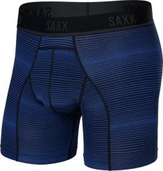 SAXX Bokserki do biegania/ bokserki męskie sportowe SAXX KINETIC Light paski - niebieskie S. Niebieskie bokserki męskie Saxx, m, bez wzorów. Za 116.99 zł.