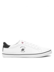 Beverly Hills Polo Club Tenisówki M-24MVS5004 Biały. Białe trampki męskie Beverly Hills Polo Club, bez wzorów, z syntetyku, bez zapięcia. Za 169.99 zł.