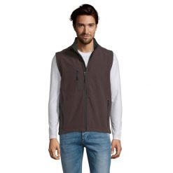 Męska Kamizelka Bez Rękawów Rallye Softshell. Brązowe kurtki softshell męskie SOL'S, m, bez wzorów, z softshellu, bez kaptura, trekkingowe. Za 185.99 zł.