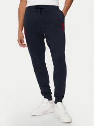 U.S. Polo Assn. Spodnie dresowe MUP0687 Granatowy Slim Fit. Niebieskie spodnie dresowe męskie U.S. Polo Assn., bez wzorów, z bawełny. Za 179.99 zł.