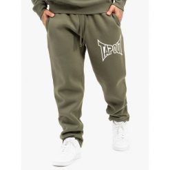 Spodnie dresowe klasyczne Tapout Basic. Białe spodnie dresowe męskie TAPOUT, bez wzorów, z dresówki, długie. Za 188.00 zł.