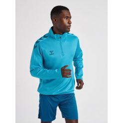 Bluza do piłki ręcznej dla dorosłych Hummel hml CORE XK. Niebieskie bluzy nierozpinane męskie HUMMEL, s, bez wzorów, sportowe, bez ramiączek, bez kaptura. Za 204.00 zł.