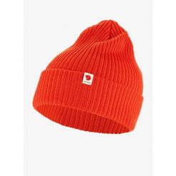 Czapka zimowa Fjallraven Rib Hat - flame orange. Brązowe czapki męskie Fjällräven, na zimę, bez wzorów, sportowe. Za 137.99 zł.