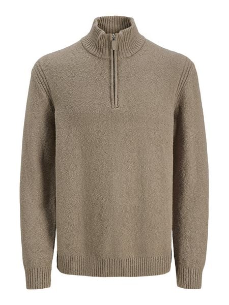 Jack & Jones Sweter Point 12287316 Beżowy Relaxed Fit. Brązowe kardigany męskie Jack & Jones, m, bez wzorów, z bawełny, bez ramiączek. Za 219.99 zł.