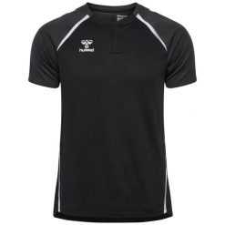 Hummel Koszulka męska polo sportowa trening hml Lead czarna 2.0. Czarne koszulki polo męskie HUMMEL, m, bez wzorów, sportowe, bez kołnierzyka, bez ramiączek. Za 134.00 zł.