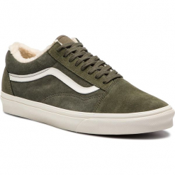 Tenisówki VANS - Old Skool VN0A38G1ULZ1 (Suede/Sherpa) Grape Leaf. Zielone trampki męskie Vans, z gumy, eleganckie. W wyprzedaży za 269.00 zł.