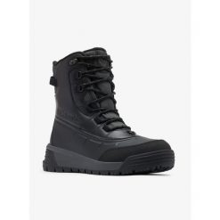 Buty zimowe Columbia Bugaboot Celsius. Czarne buty trekkingowe męskie Columbia, na zimę, bez wzorów, sportowe, bez obcasa, bez zapięcia. Za 471.99 zł.