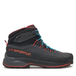 Trekkingi La Sportiva. Szare buty zimowe męskie La Sportiva, bez wzorów, sportowe, bez obcasa, bez zapięcia. Za 1,149.00 zł.