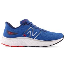 Buty męskie New Balance Fresh Foam Evoz v3 MEVOZRK3 – niebieskie. Niebieskie buty do biegania męskie New Balance, bez wzorów, z syntetyku, bez zapięcia, do biegania. Za 249.99 zł.