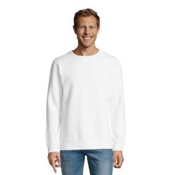 Męska Bluza Sully. Białe bluzy nierozpinane męskie SOL'S, m, bez wzorów, bez ramiączek, bez kaptura. Za 89.99 zł.