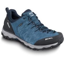 Buty turystyczne męskie Meindl Mondello z membraną Gore-Tex z membraną Gore-Tex. Niebieskie buty trekkingowe męskie Meindl, bez wzorów, z gore-texu, bez zapięcia, trekkingowe, gore-tex. Za 999.00 zł.